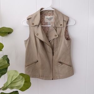 American Rag Nude Vest Faux Leather(XS)
